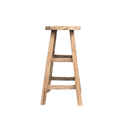 Round Bar Stool | Rustic
