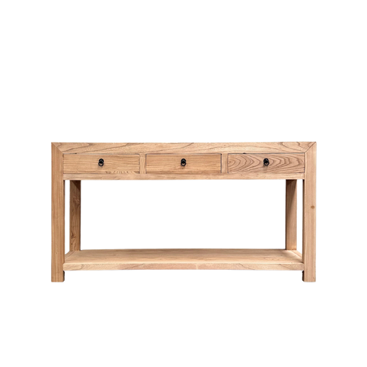 Linear 3 Drawer Console | Natural | 160 cm