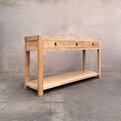 Linear 3 Drawer Console | Natural | 160 cm