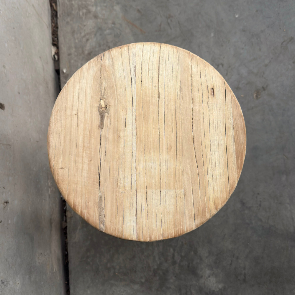 Round Bar Stool | Rustic