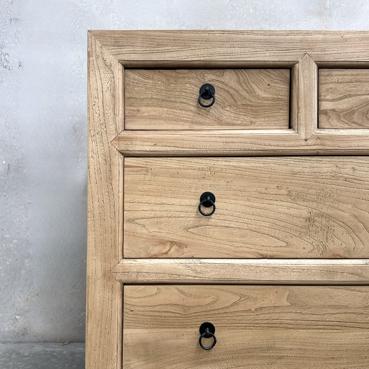 Linear 8 Drawer Chest Cabinet | Natural | 160 cm