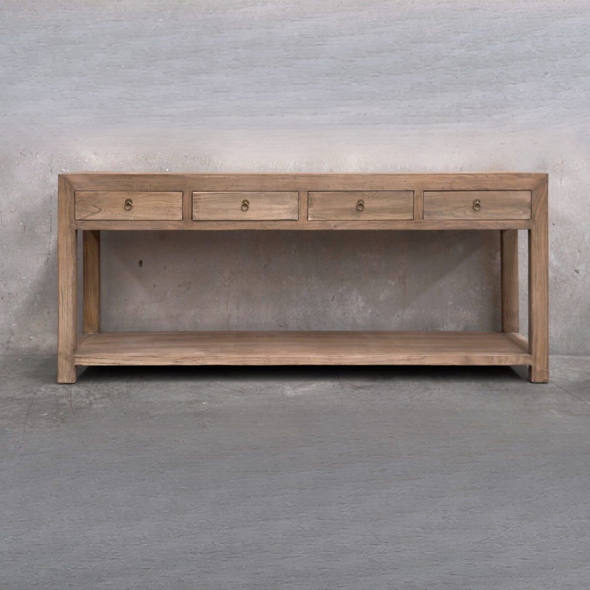 Linear 4 Drawer Console | Oat | 200 cm