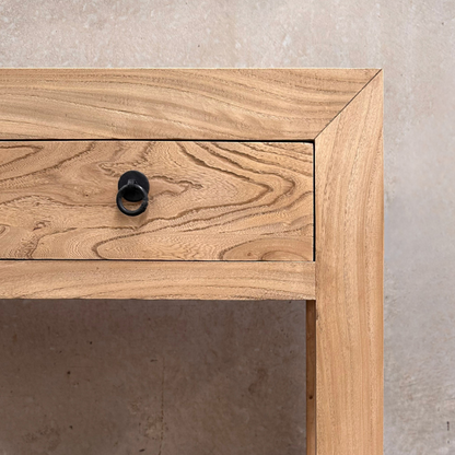 Linear 2 Drawer Console | Natural | 90 cm