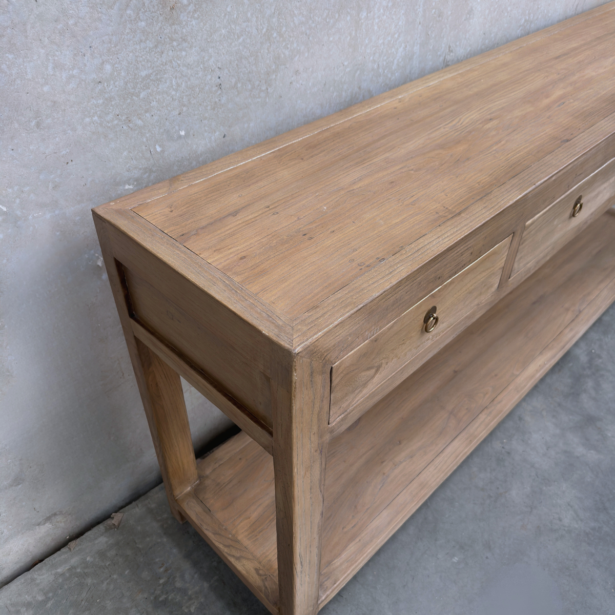 Linear 4 Drawer Console | Oat | 200 cm