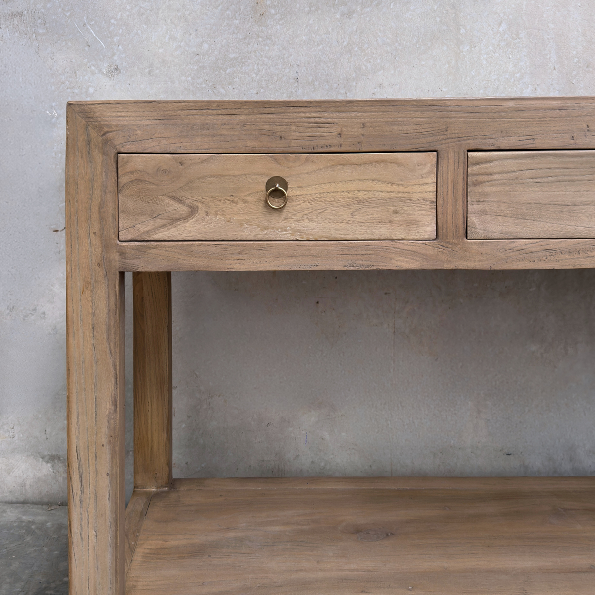 Linear 4 Drawer Console | Oat | 200 cm