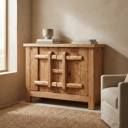 Latch 2 Door Cabinet | Rustic | 120 cm