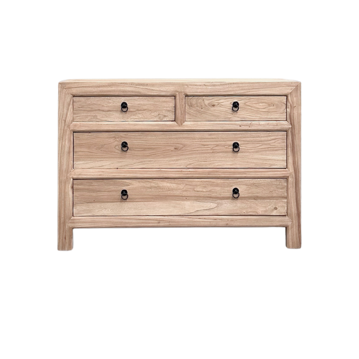 Linear 4 Drawer Chest Cabinet | Natural | 116 cm