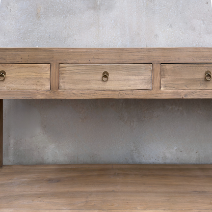 Linear 4 Drawer Console | Oat | 200 cm