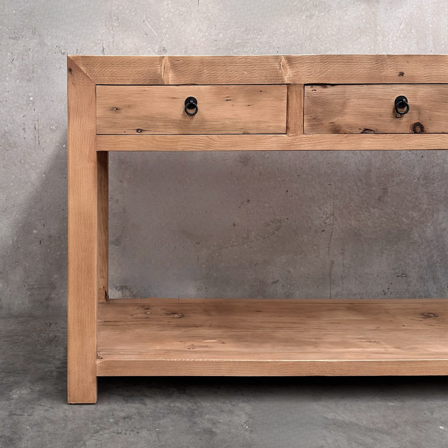 Linear 3 Drawer Console | Rustic | 160 cm