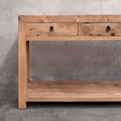 Linear 3 Drawer Console | Rustic | 160 cm