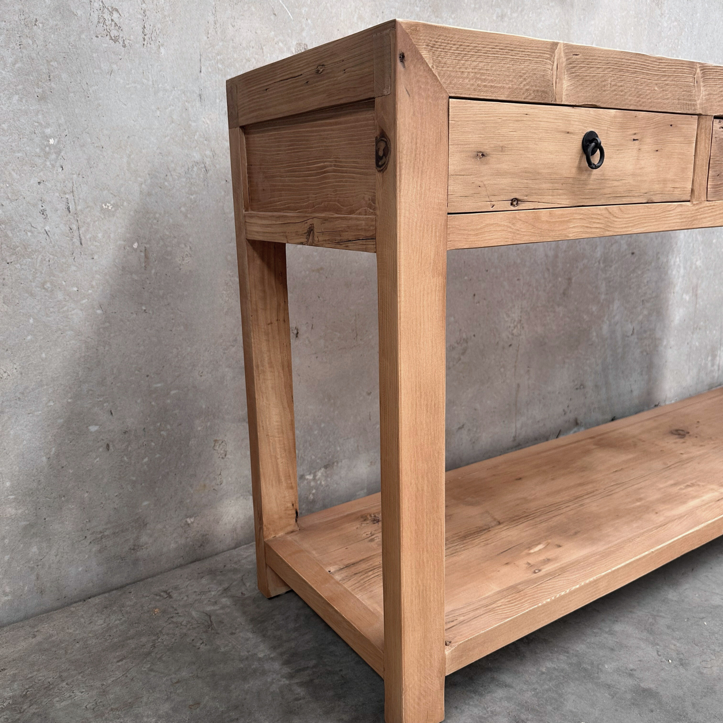 Linear 3 Drawer Console | Rustic | 160 cm