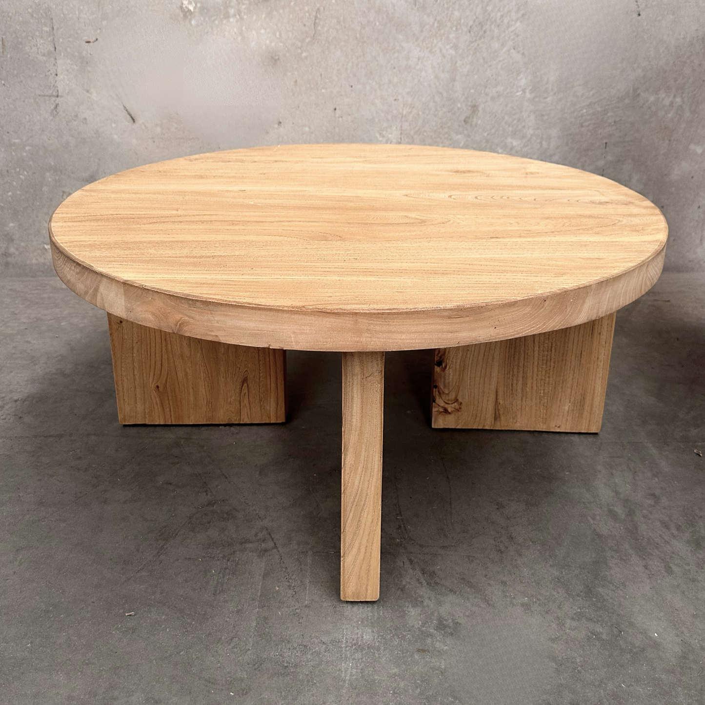 Panel Round Coffee Table | Natural | 90 cm