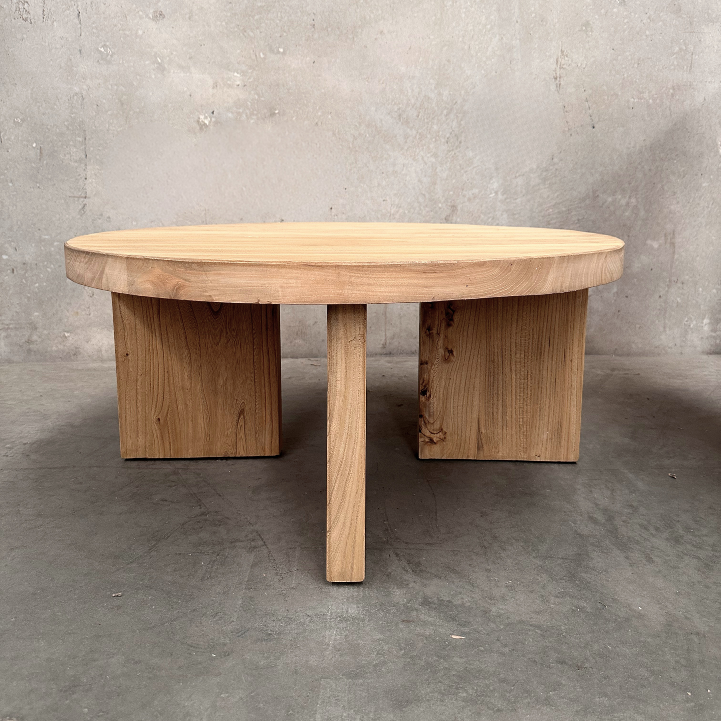 Panel Round Coffee Table | Natural | 90 cm