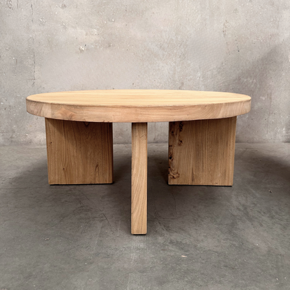Panel Round Coffee Table | Natural | 90 cm