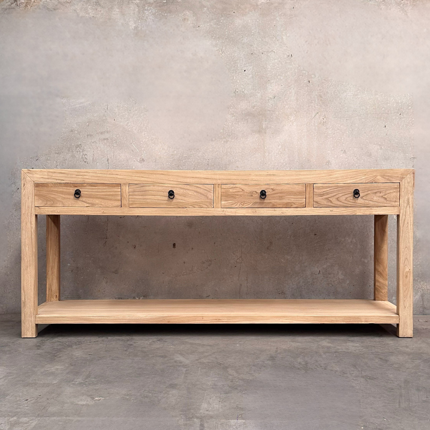 Linear 4 Drawer Console | Natural | 200 cm