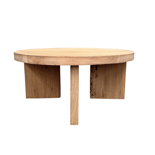 Panel Round Coffee Table | Natural | 90 cm