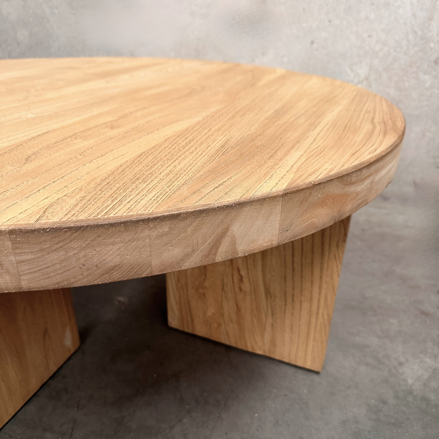 Panel Round Coffee Table | Natural | 90 cm