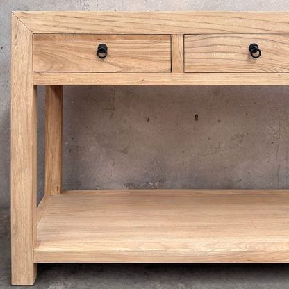 Linear 4 Drawer Console | Natural | 200 cm