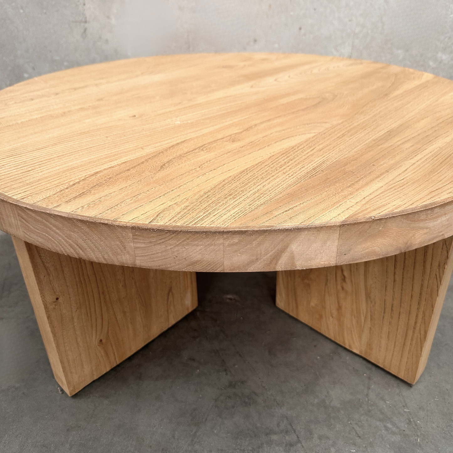 Panel Round Coffee Table | Natural | 90 cm