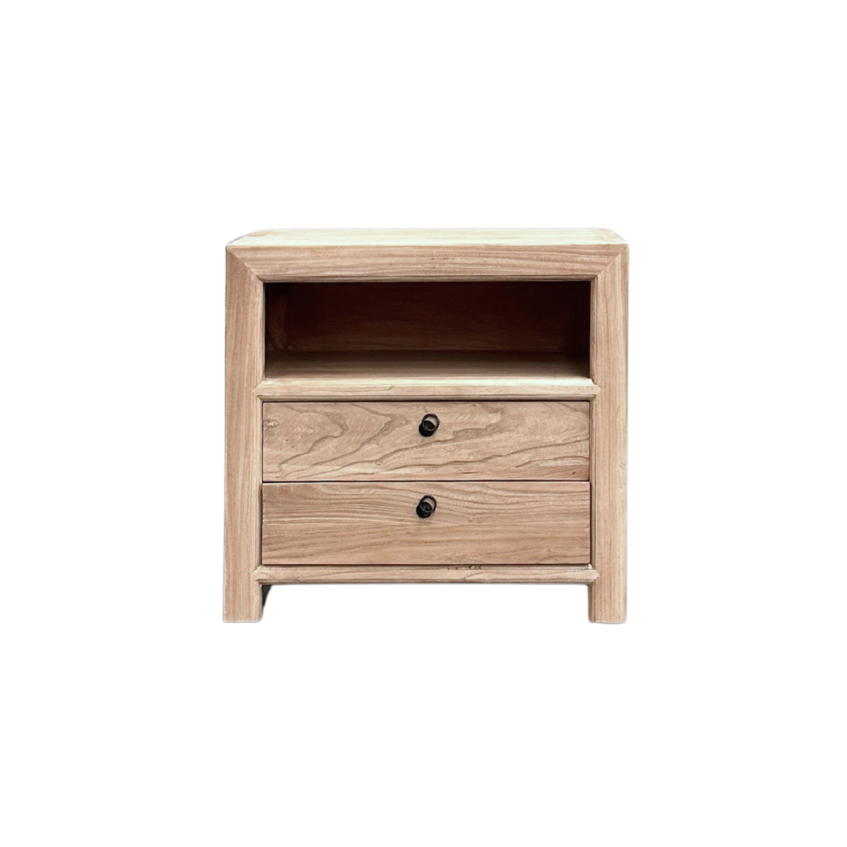 Linear 2 Drawer Bedside | Natural | 75 cm