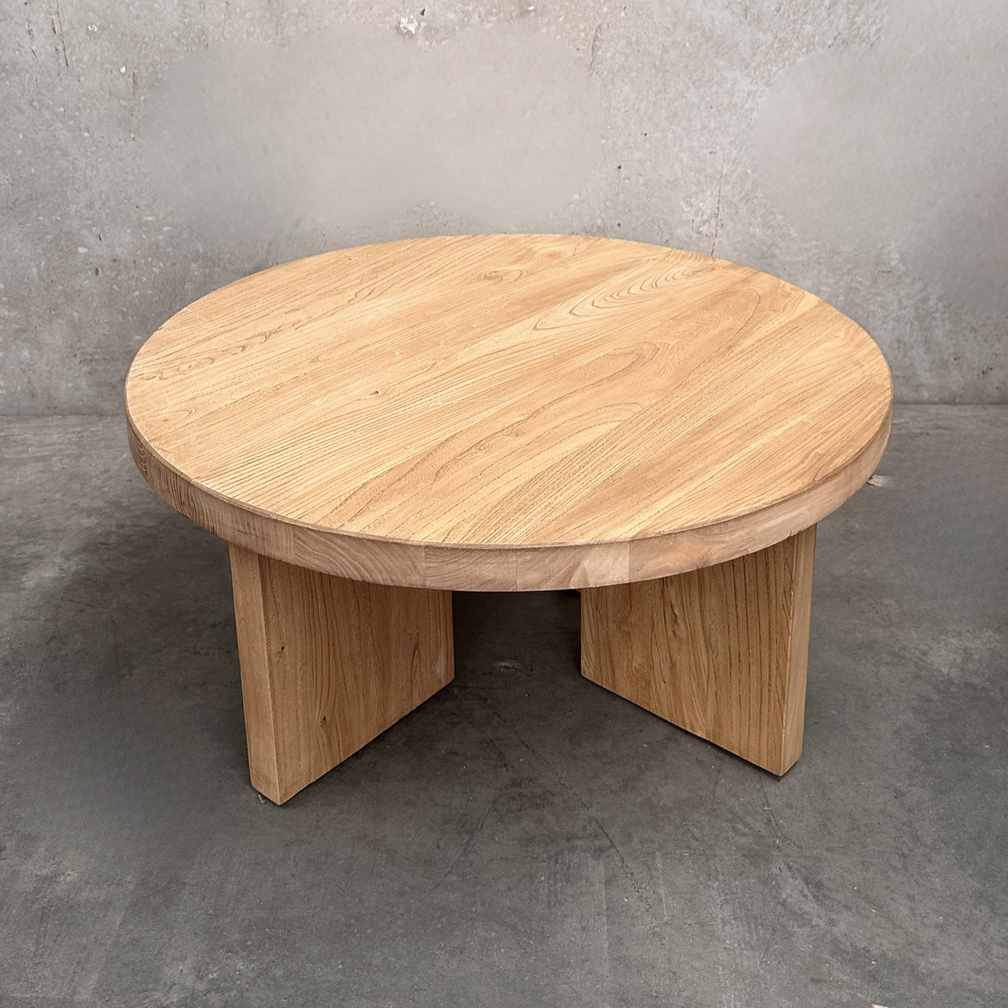 Panel Round Coffee Table | Natural | 90 cm