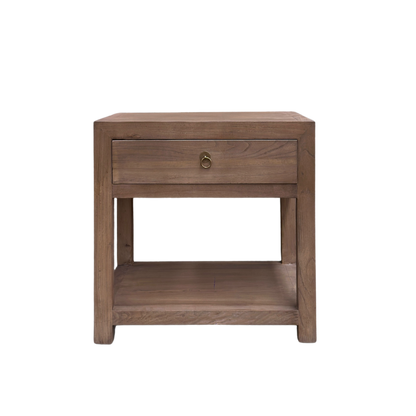 Linear 1 Drawer Bedside | Oat | 60 cm