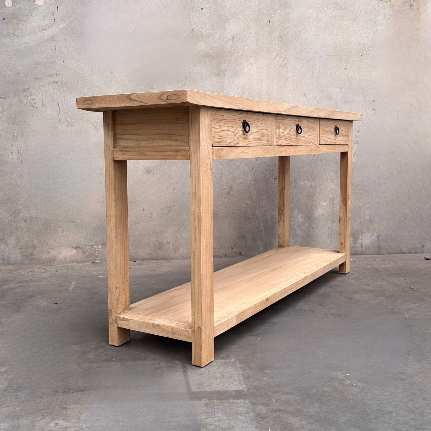 Heritage 3 Drawer Console | Natural | 170 cm