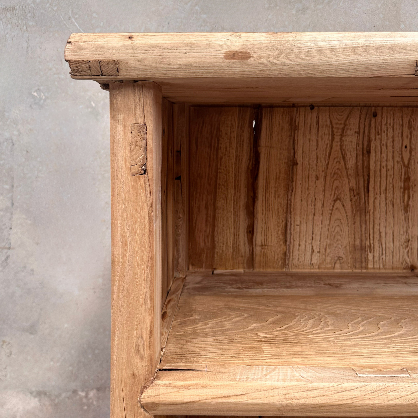 Heritage 2 Pocket Low Shelf | Rustic | 90 cm