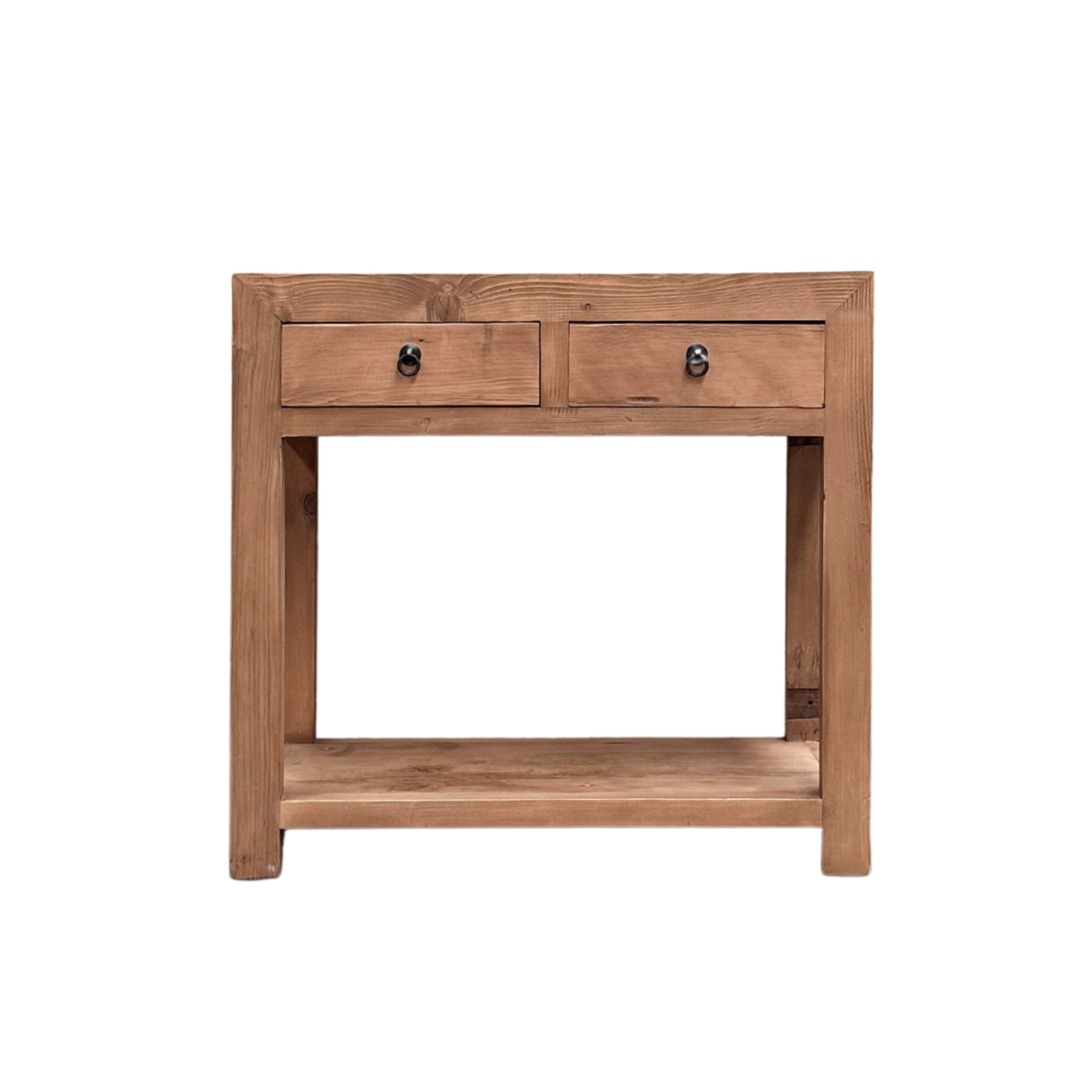 Linear 2 Drawer Console | Rustic | 90 cm