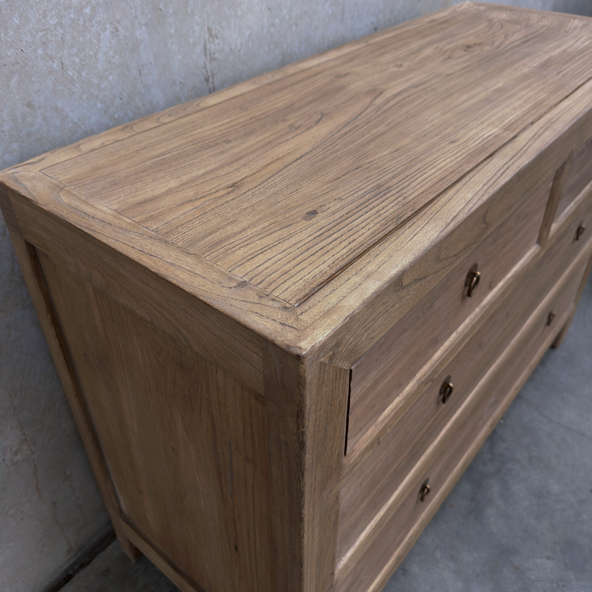 Linear 4 Drawer Chest Cabinet | Oat | 116 cm