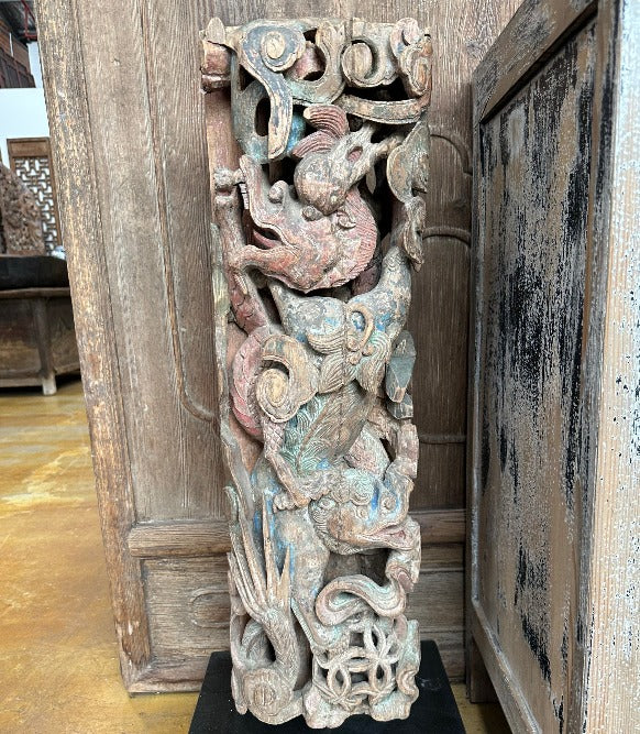 Chinese Mythical Beast Carving (Chinese Antique)