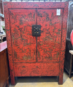 Hand Painted Wedding Cabinet (Mongolian Antique)