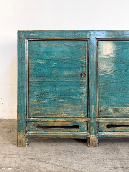 3 Door Blue Lacquered Buffet Table (H5)