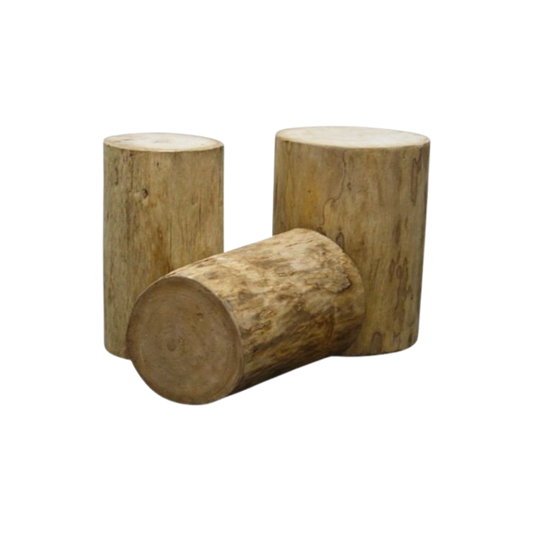 Solid Log Stool | Rustic