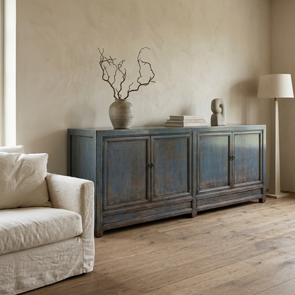 Blue Ash 4 Door Buffet | Lacquered | 220 cm