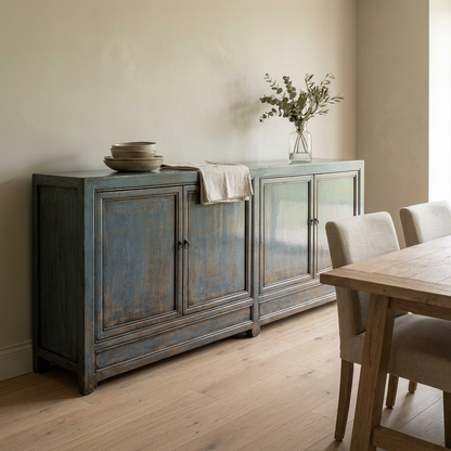Blue Ash 4 Door Buffet | Lacquered | 220 cm