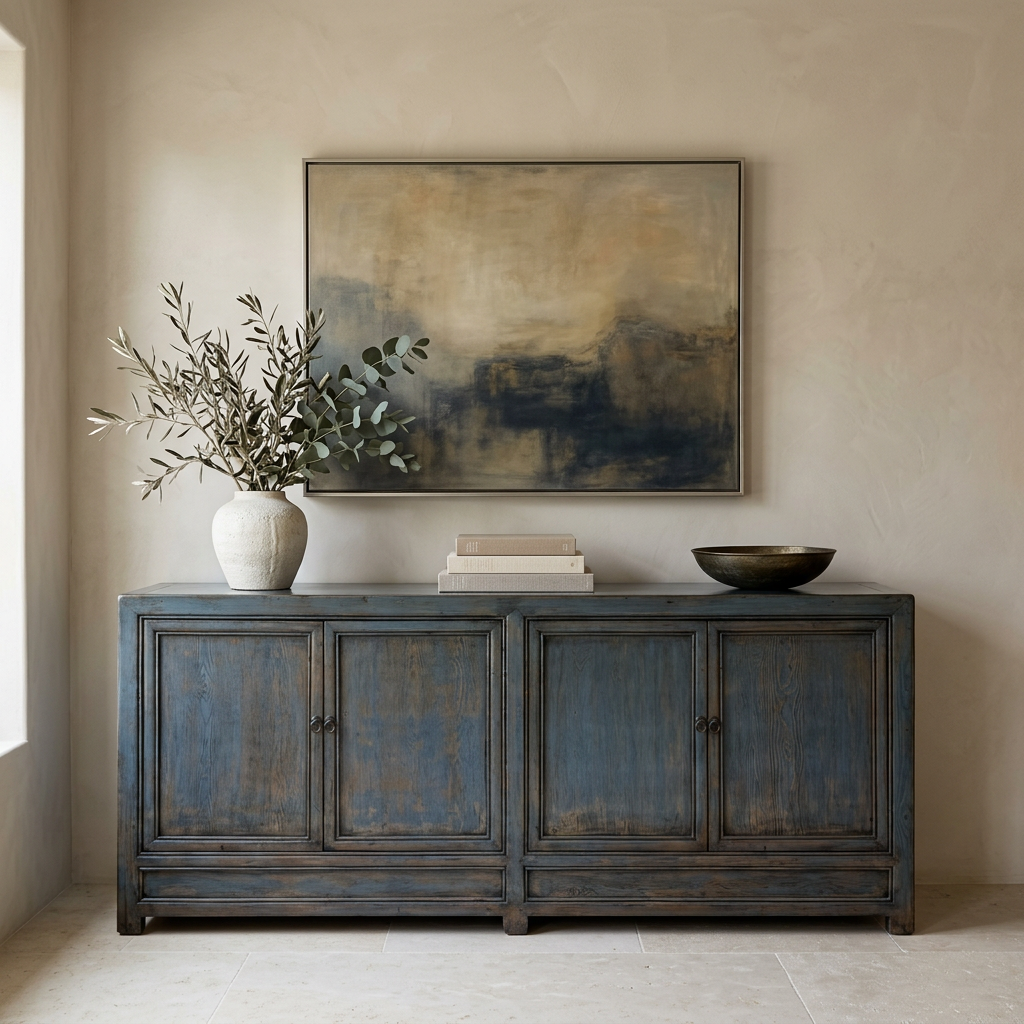 Blue Ash 4 Door Buffet | Lacquered | 220 cm