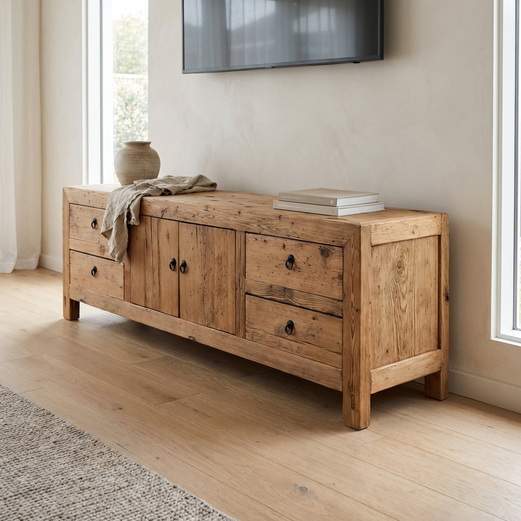 Linear Low TV Cabinet | Rustic | 180 cm