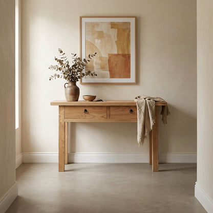 Heritage 2 Drawer Console | Natural | 140 cm