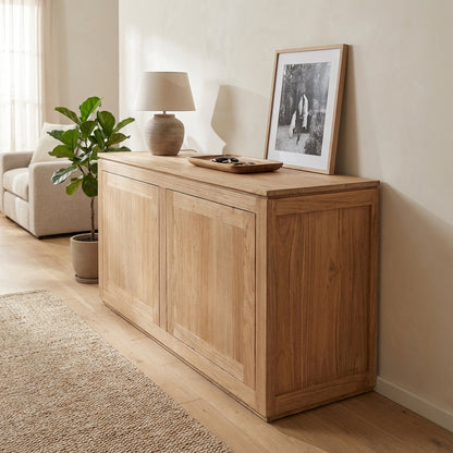 Block 2 Door Cabinet | Natural | 140 cm