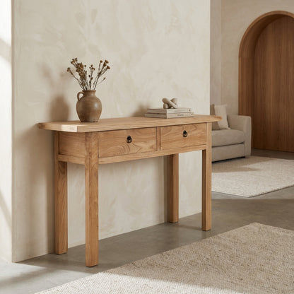 Heritage 2 Drawer Console | Natural | 140 cm