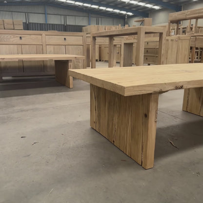 Chunky Coffee Table | Rustic | 130 cm