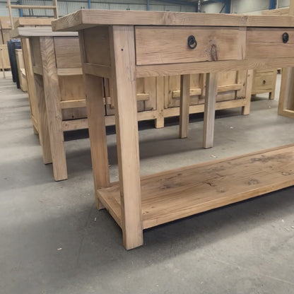 Heritage 3 Drawer Console | Rustic | 170 cm