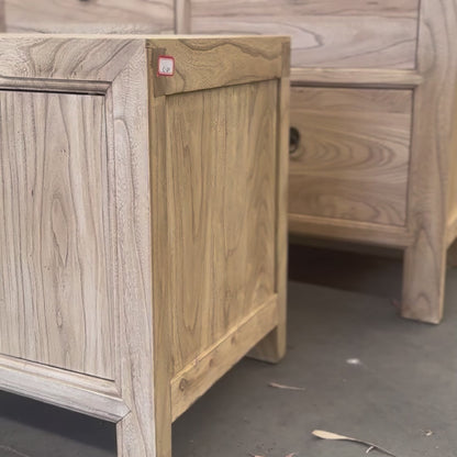 Linear 4 Door Low Cabinet | Natural | 135 cm