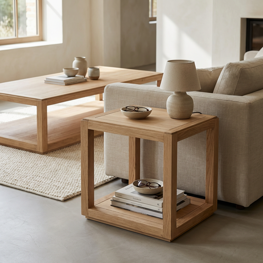Open Side Table| Natural