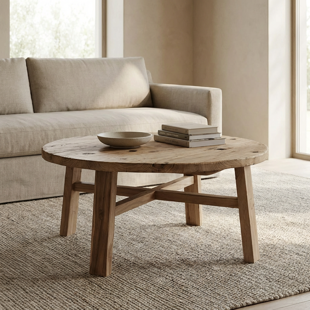 Round Coffee Table | Rustic