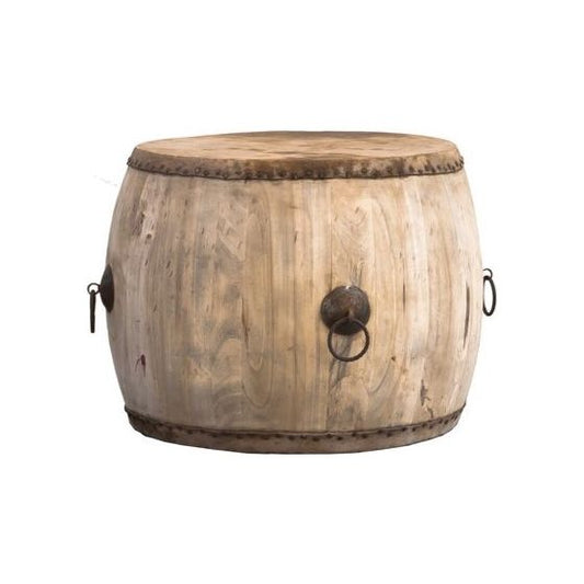 Large Chinese Drum - Natural
