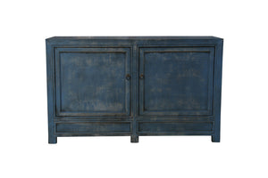 Blue Painted Cabinet 2 Door (H15)