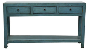 Lacquered Console - Blue